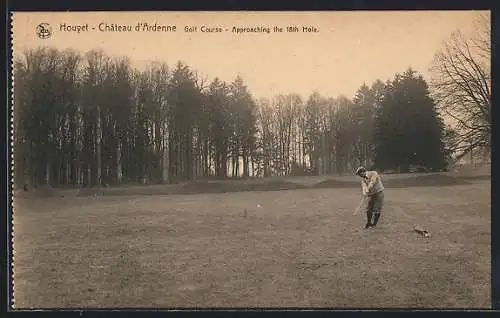 AK Houyet, Golfer auf dem Golfkurs des Château d`Ardenne