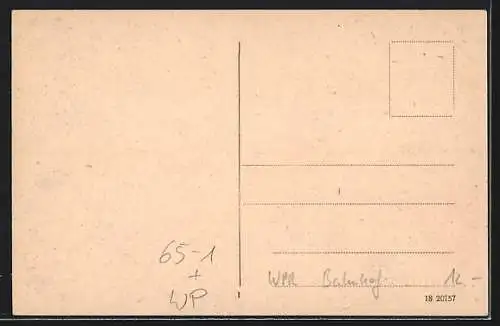 AK Danzig, Partie am Hauptbahnhof
