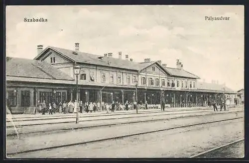 AK Szabadka, Pályaudvar, Bahnhof