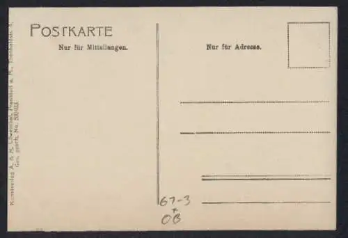 AK Sonnenburg a. d. Warthe, Ortsansicht nach Merian von 1652