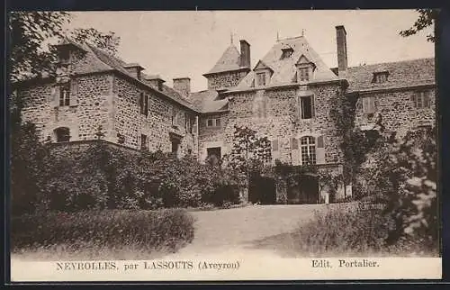 AK Neyrolles /Aveyron, Schloss mit Anlagen