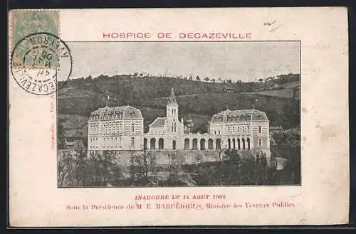 AK Decazeville, Hospice, inauguré 1904