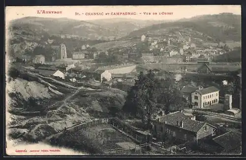 AK Cransac /Aveyron, Campagnac, Vue de l`Ouest