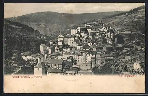 AK Saint-Sernin /Aveyron, Ortsansicht aus der Vogelschau