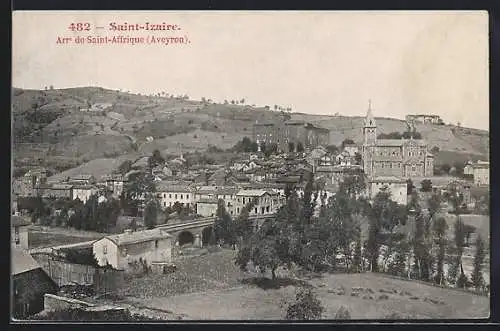 AK Saint-Izaire /Aveyron, Ortsansicht aus der Vogelschau