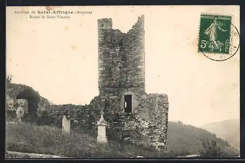 AK Saint-Affrique /Aveyron, Ruine de Saint-Vincent