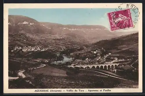 AK Aguessac /Aveyron, Vallée du Tarn, Paulhe