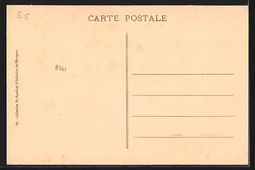 AK Entraygues, Le Vieux Rouergue, Dessin de F.-A. Pernot 1834