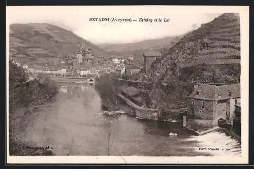 AK Estaing /Aveyron, Estaing et le Lot