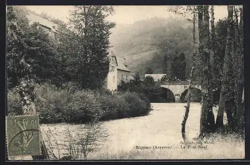 AK Rignac /Aveyron, Le Pont-Neuf