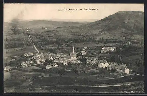 AK Valady /Aveyron, Vue Générale