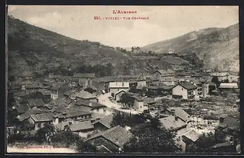 AK Viviez /Aveyron, Vue Générale