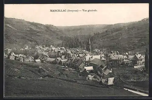 AK Marcillac /Aveyron, Vue générale