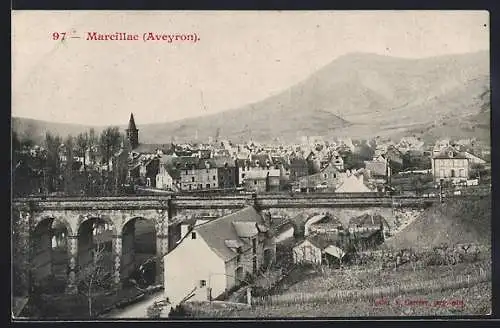 AK Marcillac /Aveyron, Vue générale