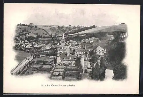 AK Le Monastère-sous-Rodez, Vue panoramique