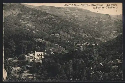 AK St-Jean-du-Bruel, Le Viala, Vue du Chateau