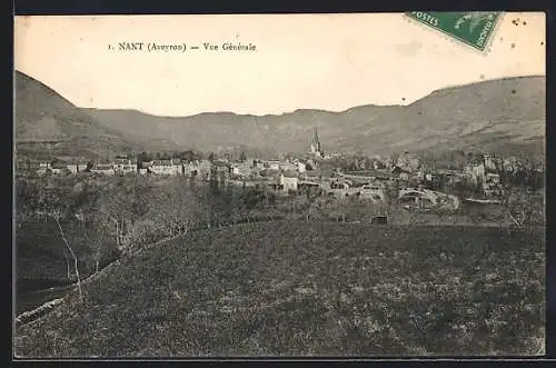 AK Nant /Aveyron, Vue Générale