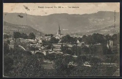 AK Nant /Aveyron, Vue générale