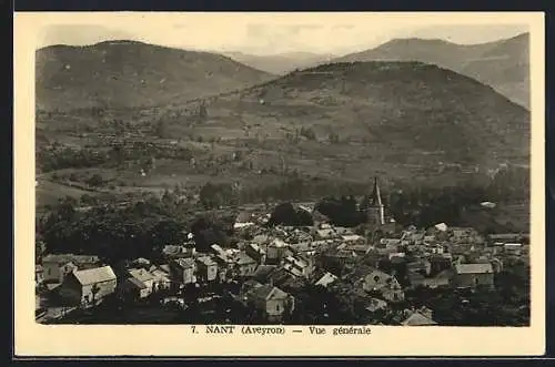 AK Nant /Aveyron, Vue générale