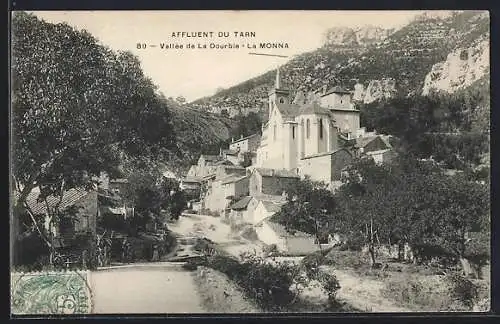 AK La Monna /Tarn, Ortsansicht mit der Kirche