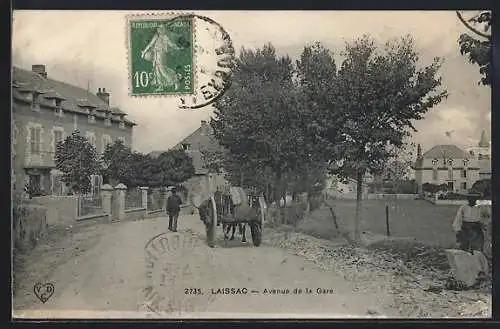 AK Laissac, Avenue de la Gare