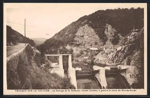 AK Mur-de-Barrez, La Barrage de la Cadenne, vannes fermées