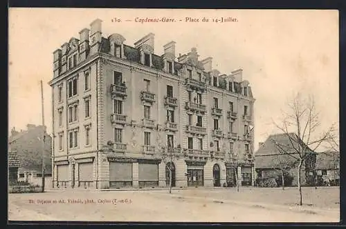 AK Capdenac-Gare, Place du 14-Juillet