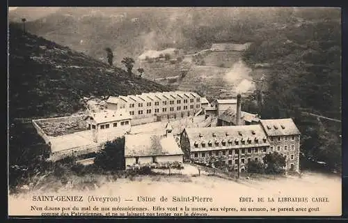 AK Asint-Geniez /Aveyron, Usine de Saint-Pierre