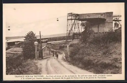 AK Truyère, La Gare aérienne et les malaxeurs