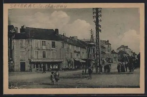 AK Séverac-le-Chateau, Rue Jean-Jaurès