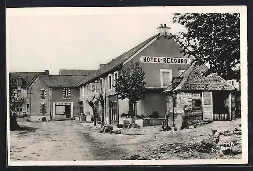 AK Baraqueville /Aveyron, Hotel Recourd, Quartier de la Gare