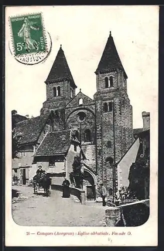 AK Conques /Aveyron, Église abbatiale