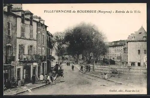 AK Villefranche-de-Rouergue, Entrée de la Ville