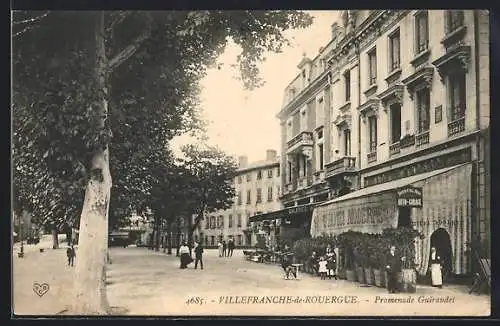 AK Villefranche-de-Rouergue, Promenade Guiraudet