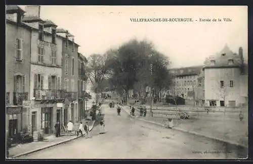 AK Villefranche-de-Rouergue, Entrée de la Ville