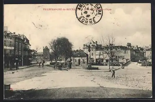 AK Villefranche-de-Rouergue, La Place de la République