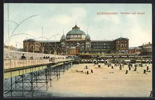 AK Scheveningen, Kurhaus met strand