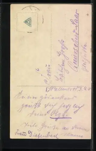Foto-AK NPG Nr. 12939 /6: Dame blickt lächelnd auf den Betrachter