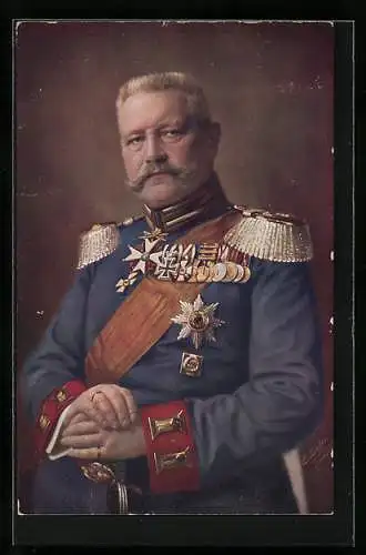 AK Generalfeldmarschall Paul von Hindenburg in Paradeuniform