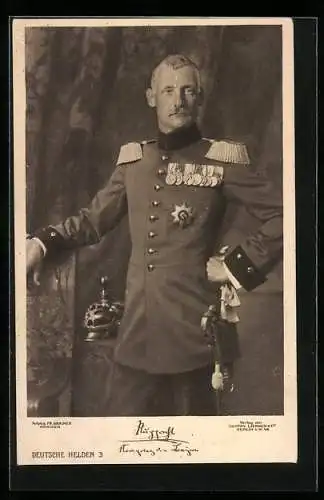 AK Kronprinz Rupprecht von Bayern, deutscher Heerführer in Uniform