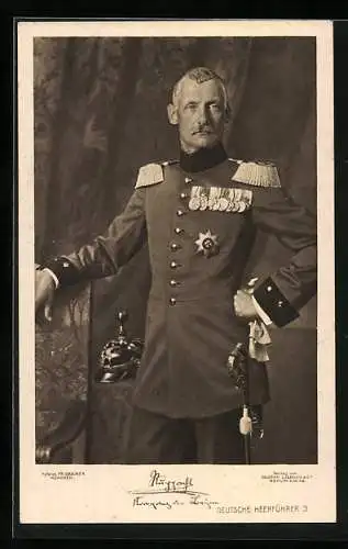 AK Kronprinz Rupprecht von Bayern, deutscher Heerführer in Uniform