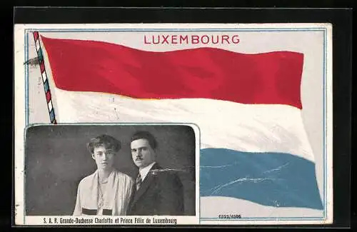 AK Grande-Duchesse Charlotte et Prince Felix de Luxembourg