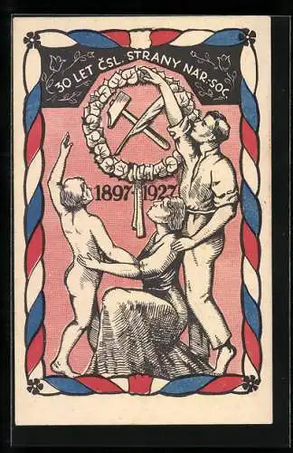 AK 30 Let Prace a Boju, Ceskoslovenské Strany Narodne Socialistické, 1897-1927