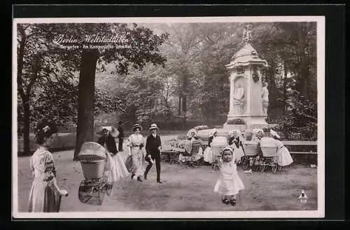 AK Berlin-Tiergarten, Am Komponisten-Denkmal