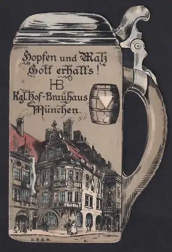 Mechanische-AK München, Kgl. Hof-Brauhaus, Bierzähler