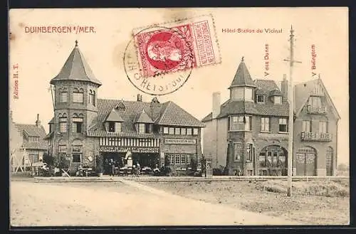 AK Duinbergen-sur-Mer, Hotel-Station du Vicinal