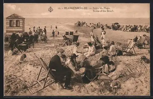 AK Blankenberghe, Scène de Plage