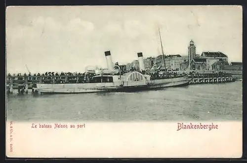 AK Blankenberghe, Le bateau Nelson au port