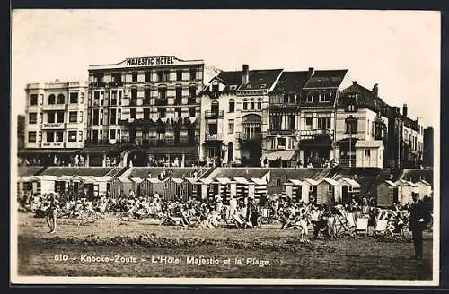 AK Knocke-Zoute, L`Hotel Majestic et la Plage