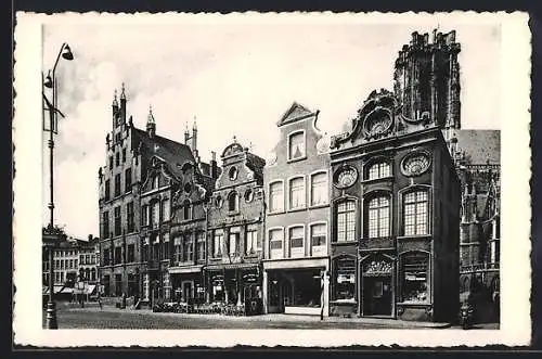 AK Mechelen, Grote Markt, Oude hulzen en Telegraafkantoor